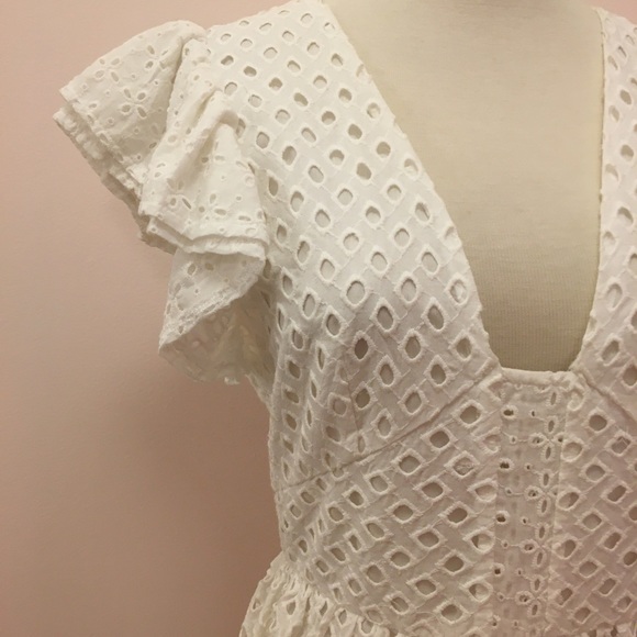White Eyelet Dress - Picture 4 of 5